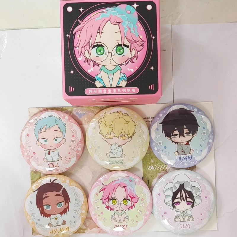 

【В наличии】Официальное аниме Alien Stage Ivan Till MiZi Luka Sua Hyuna Baby Series, жестяной значок для косплея, мультяшная брошь, подарок