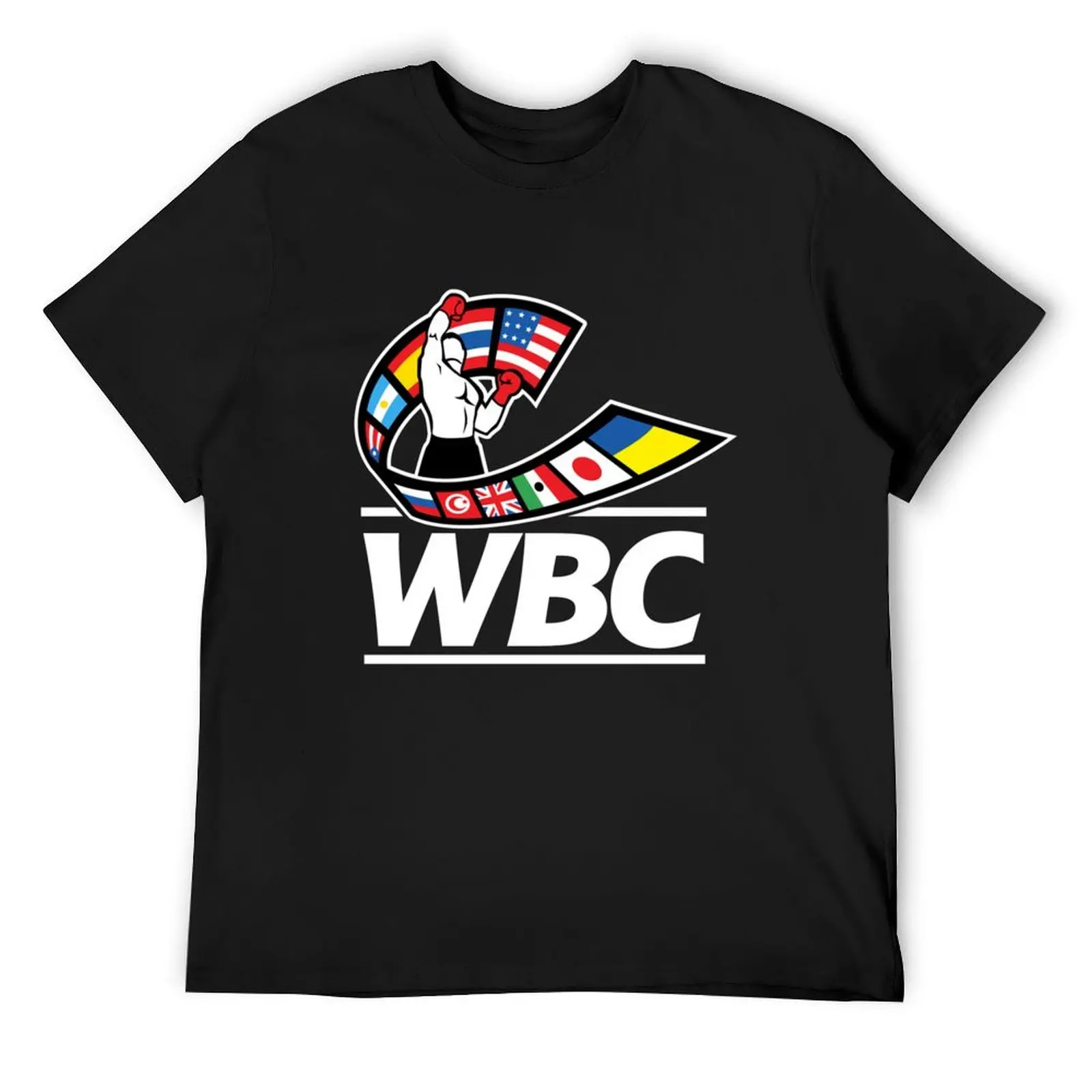 WBC world champion T-Shirt customs man clothes cotton graphic tees mens funny t shirts