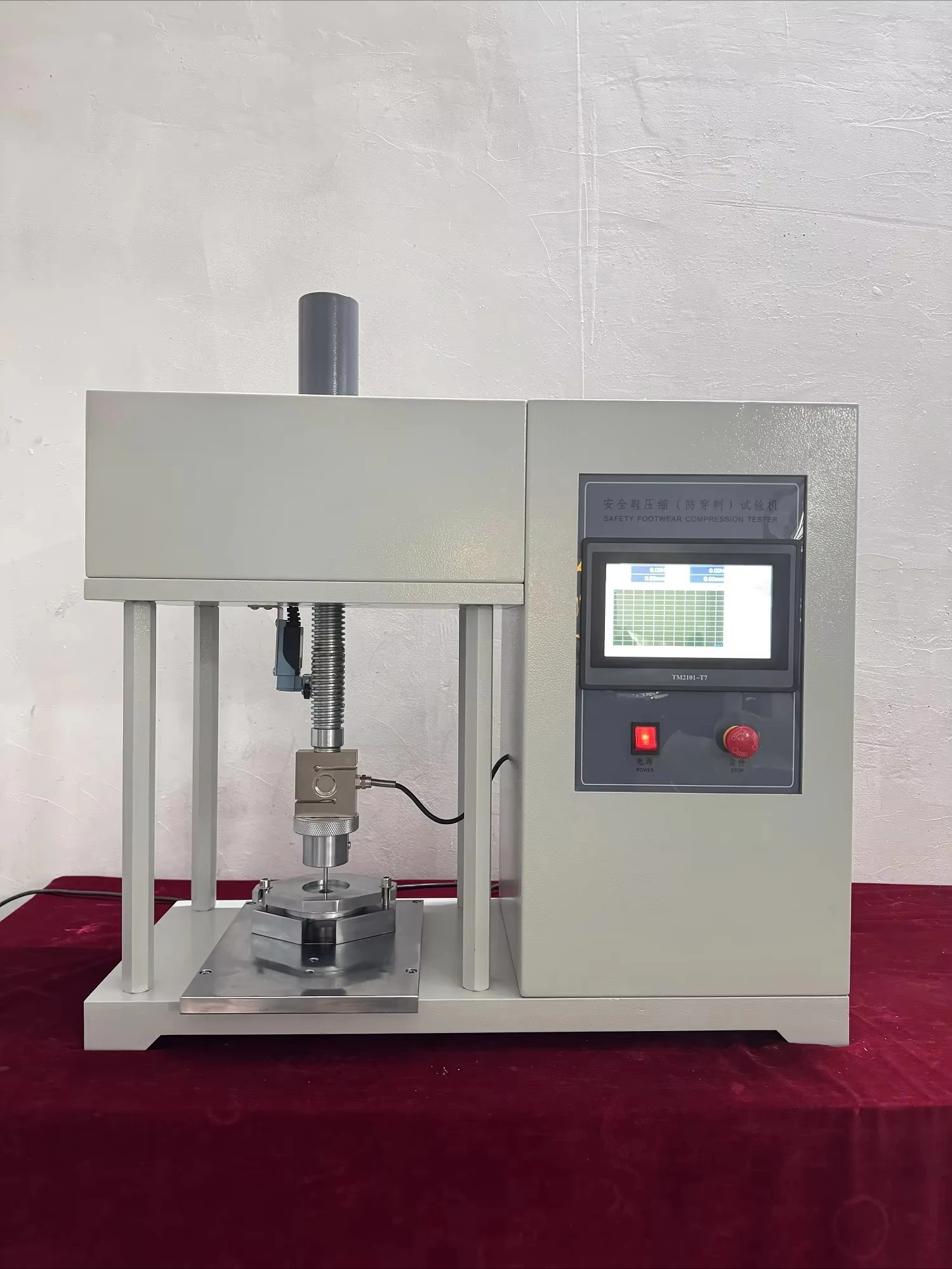 ISO 20345 EN 12568 ASTM F2413-21 معدات اختبار آلة اختبار الضغط والثقب