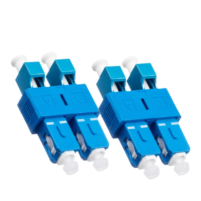 Summitek 10pcs Duplex Fiber Optic Coupler SC Male To LC Female UPC Adapter Enabling Conversion Ideal for Optical Power Meters