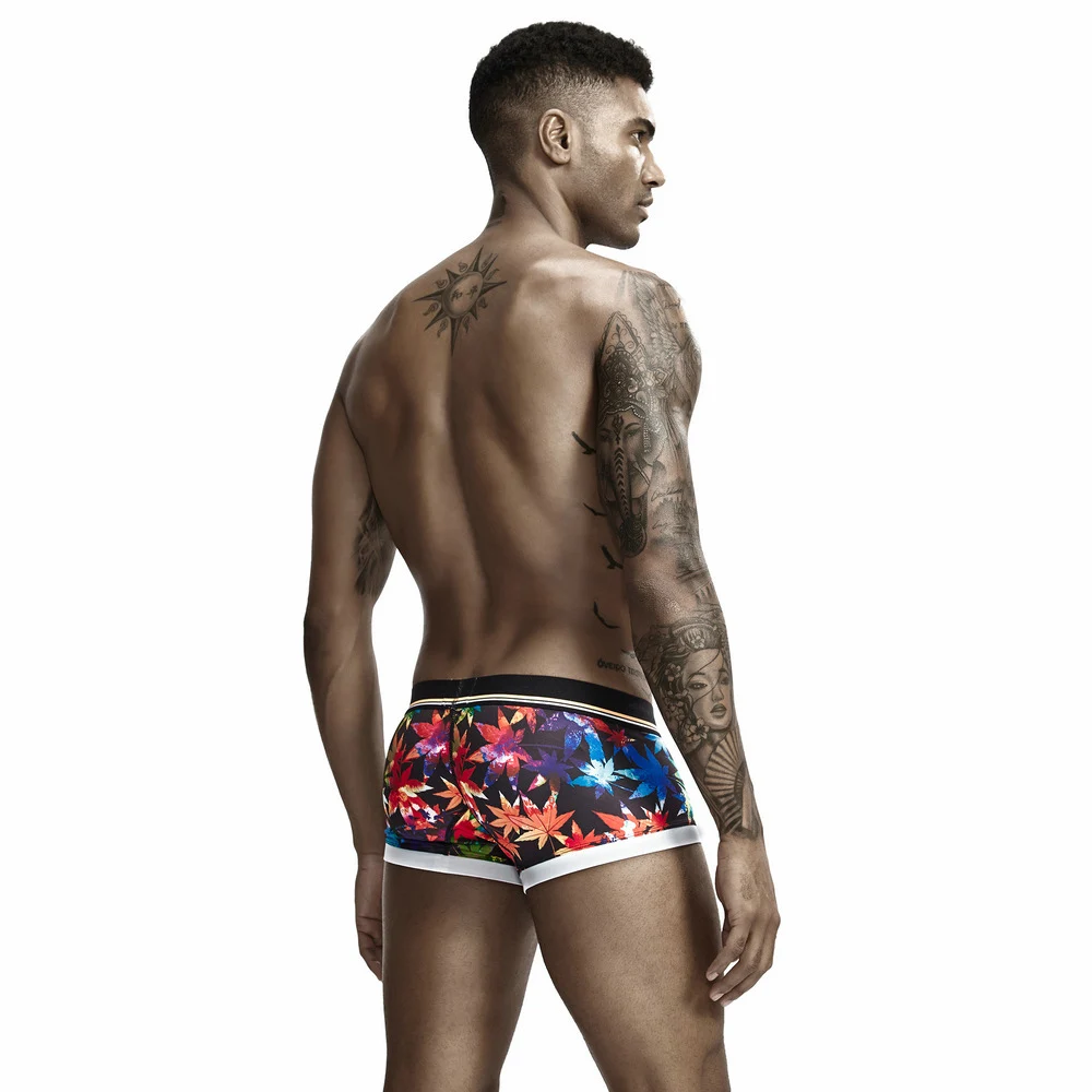 

Men's Underwear Solid Color Low Waist Dazzling Cool Sexy Tight Abdomen Trendy Underwear Briefs Letters Cotton Comfortable Boxers