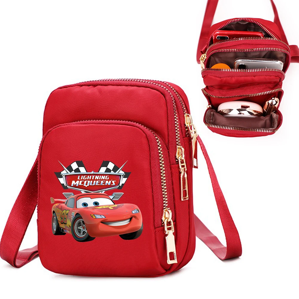 

Cars Lightning McQueen Women Shoulder Bags Cell Phone Purse Crossbody Shoulder Strap Handbag Female Girls Bag Teenagers Bag Gift