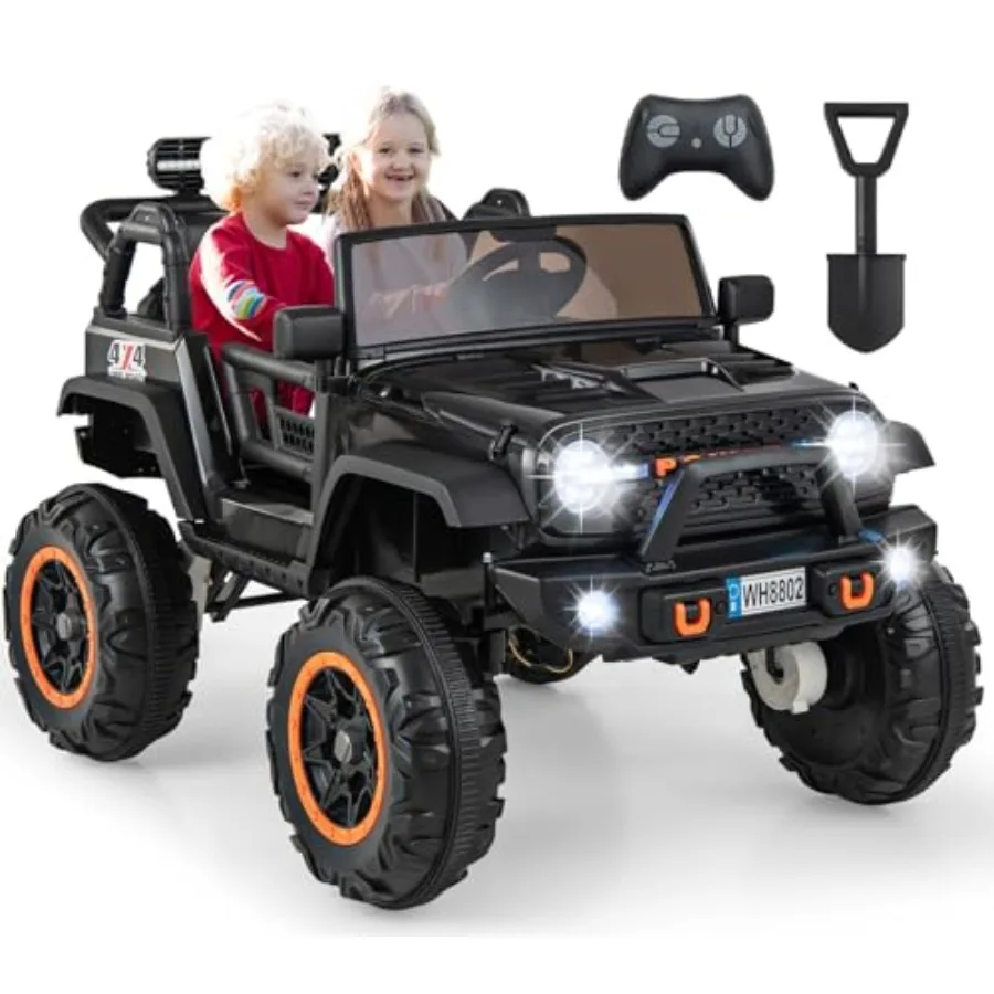 

24V Ride On Car 2WD/4WD Switchable 2 Seater Electric Vehicle Jeep Truck with 20 Wide Seat 4X550W Power Wheels Remote Control So