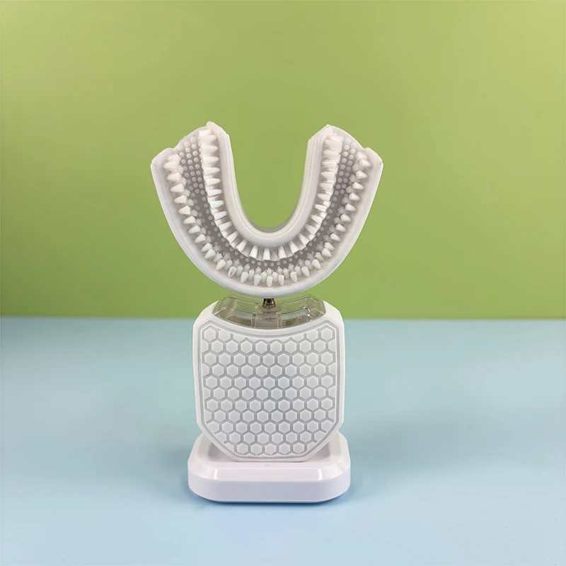 

U-образная зубная щетка, беспроводная электрическая звуковая зубная щетка для взрослых, портативная 360° ° Скребок для языка для чистки полости рта