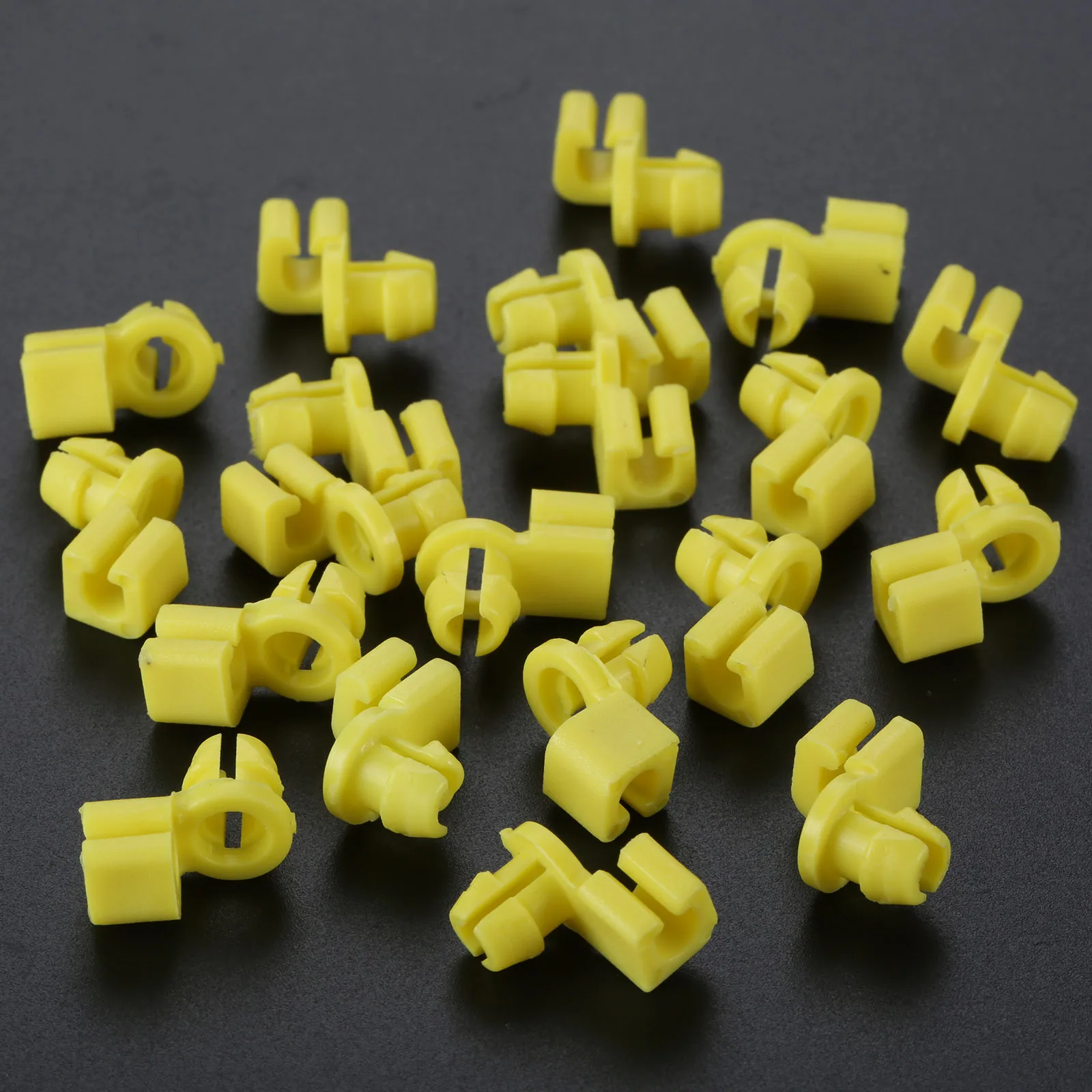 20Pcs General Motors Small Lock Buckle Plastic Rivet Fasteners,Central Locking Buckle Car Door Lock Hook Clip Fasteners