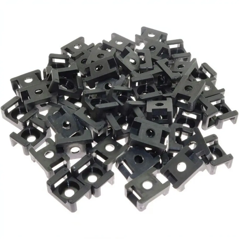 For Yuehaiyi Wire Organizer Bases Screw Fixed Cable Tie Saddles Strong Industrial Mounts Manage Computer Power Cords