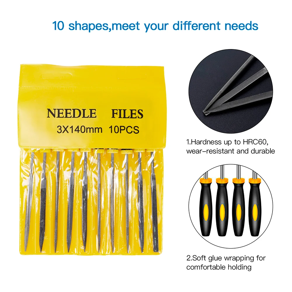 KINGROON Engraving File Needle Deburring Tool Kit Sanding Tools for Glass DIY 3D Printer Part 3D Model File Cutter Scraper