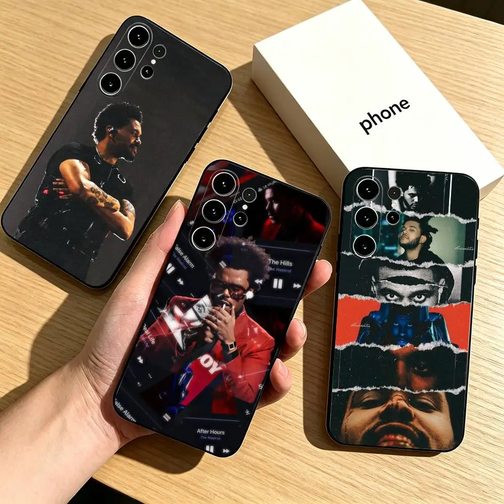 The Weekend XO S-SINGER  Phone Case Black Silicone Soft For Samsung S26,S25,S24,S23,S22,S21,S30,Ultra,Plus,Fe,Lite
