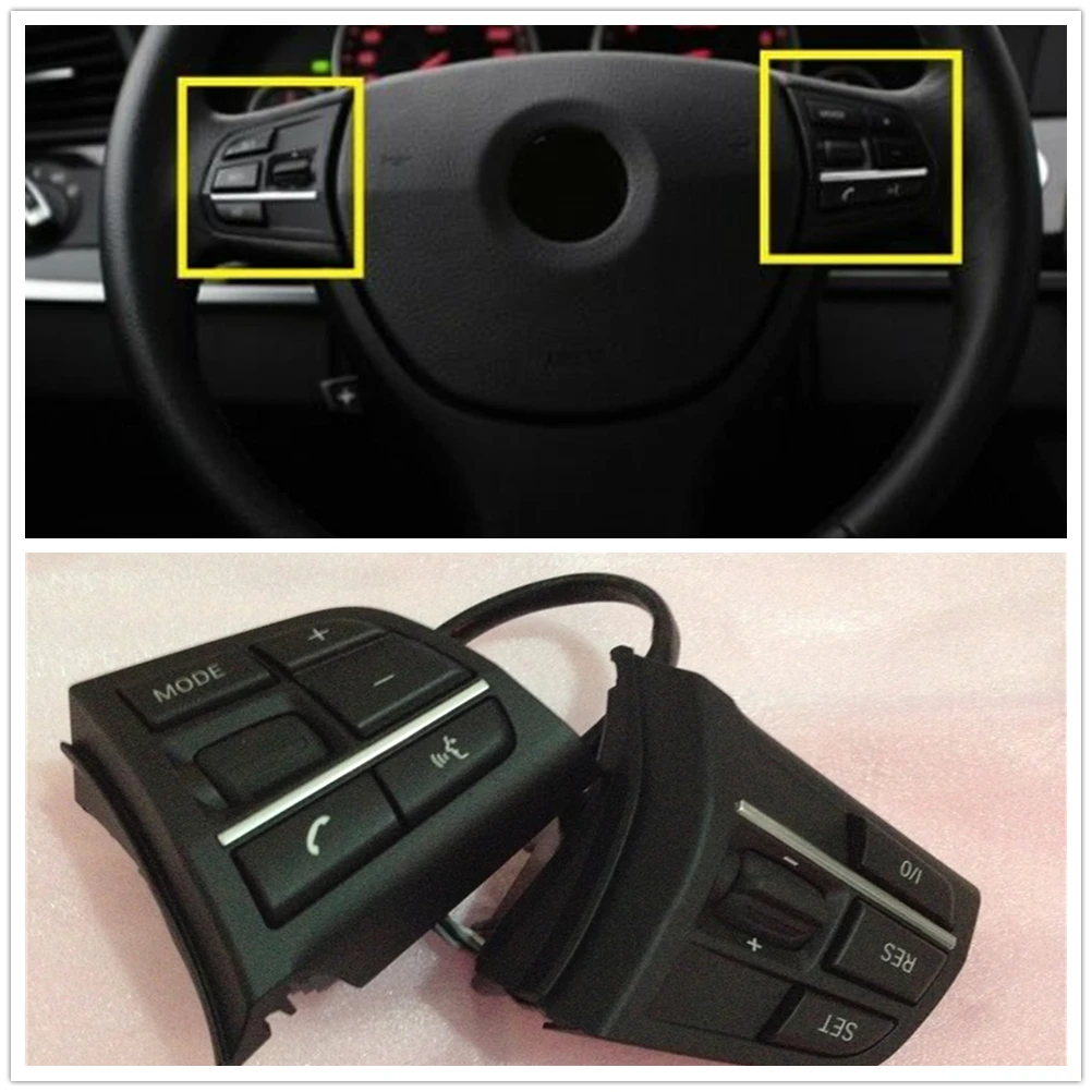 

Audio Cruise Steering Wheel Panel Control Switch Button Kit For BMW 5 7 Series F10 F11 F07 GT F01 F01 LCI F02 F02 LCI F04 Hybrid