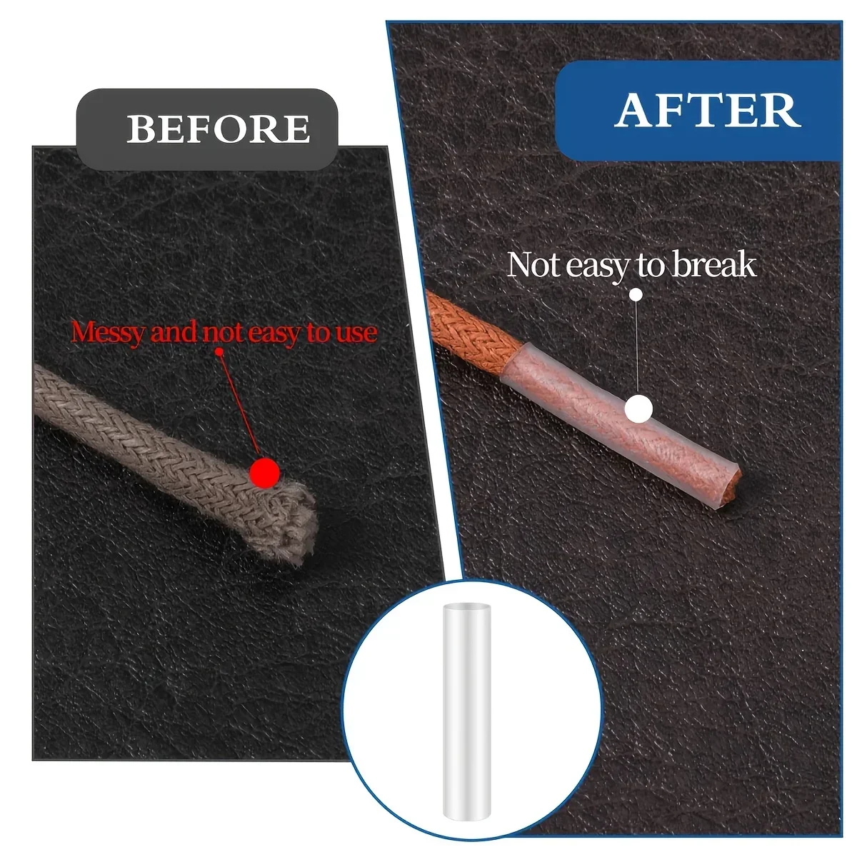 Heat Shrink Shoe Laces Tube 100cm Shoelace End Caps Anti Fray No Tie Sneaker Lace Repair Accessory