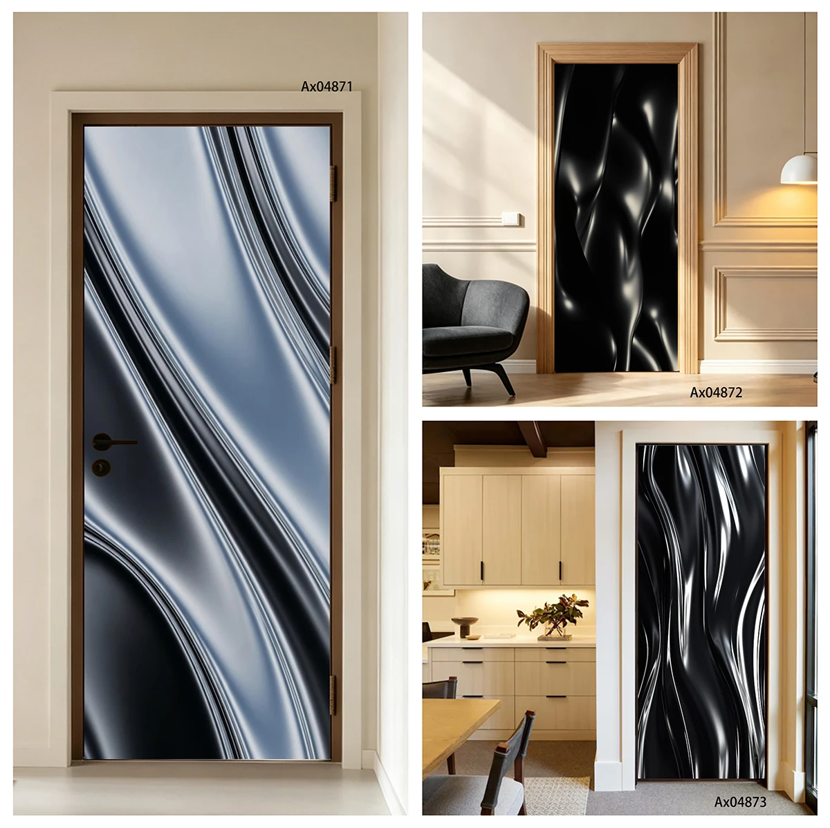 Modern Minimal Black White Flu - Home Decor Minimal ulasan dan harga