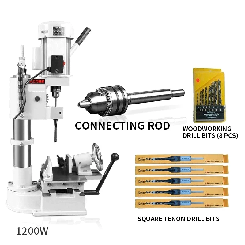 

Mortise Machine, Hole/Groove Cutter, Woodworking Square Hole Driller, Bench Drill, Small Home-Use Square Mortise(Customized)