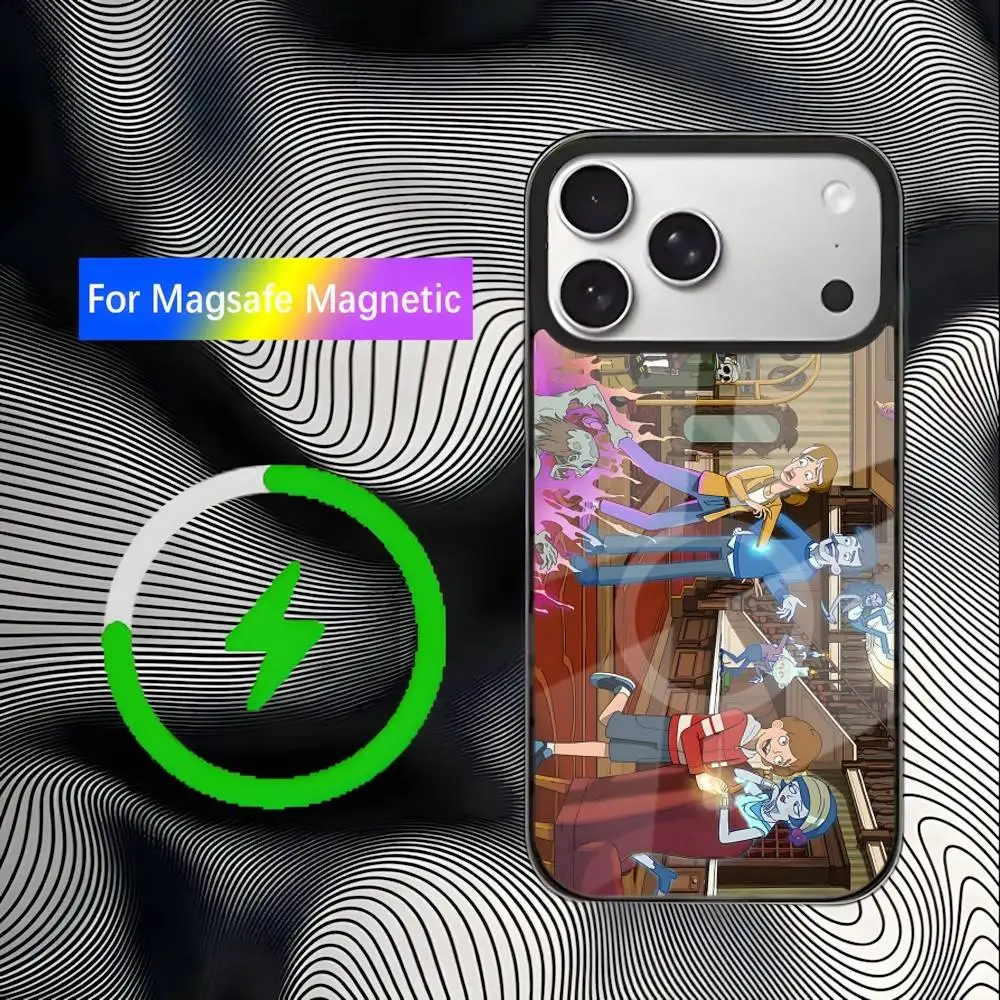 H-Haunted Hotel 2025 아이폰 17,16,15,14,13,12,11,Pro,Max,Plus,Mini,SE4,E용 전화 케이스, 마그네틱 맥세이프 무선 충전
