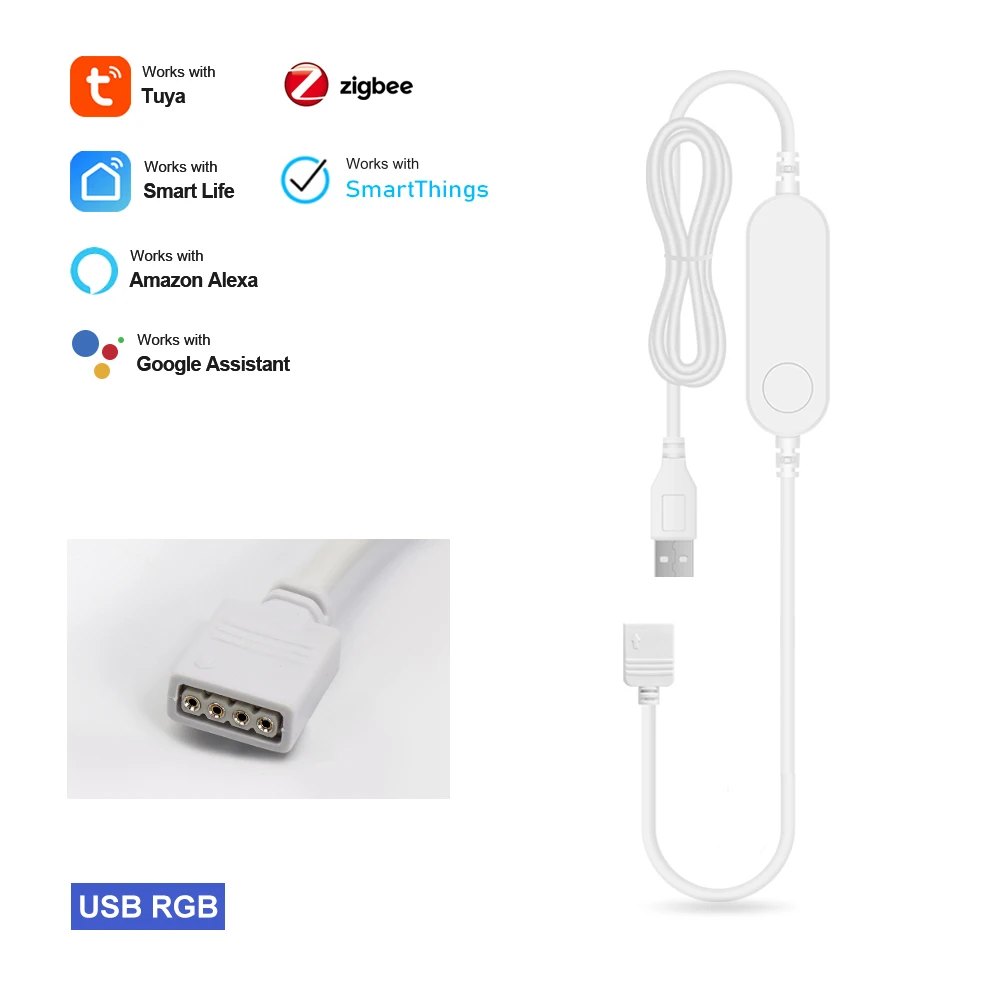 DC5V 12V 24V RGB RGBW RGBCW Zigbee 3,0 Controller 4PIN 5PIN Tuya LED Streifen Controller Dimmer Arbeit mit Alexa Google SmartThings