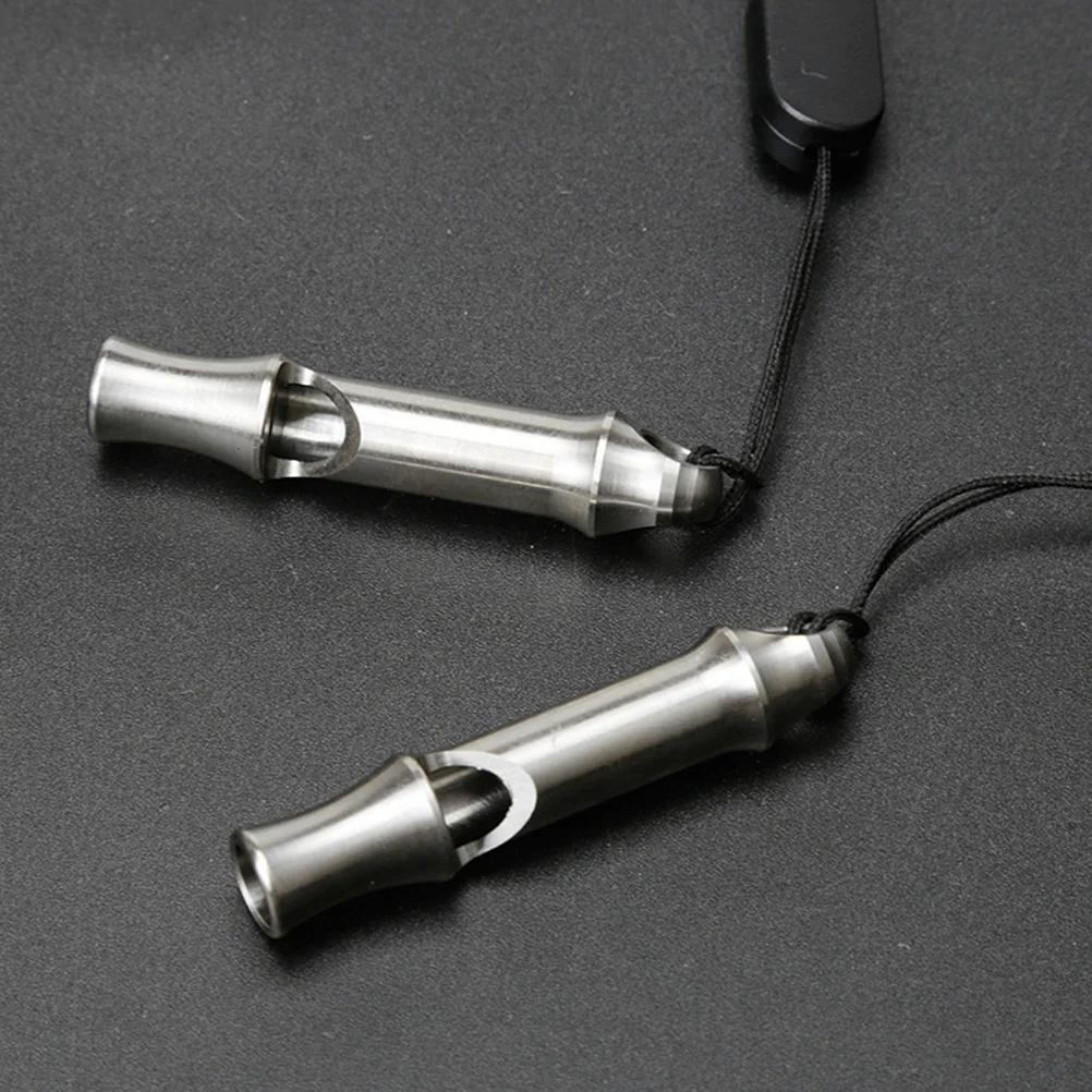 Überlebenspfeife, Outdoor-Notfallpfeife aus Metall, lauter Sicherheitsalarm für Wandern, Camping, Reisen, Jagd, Angeln, Schiedsrichter, Sport