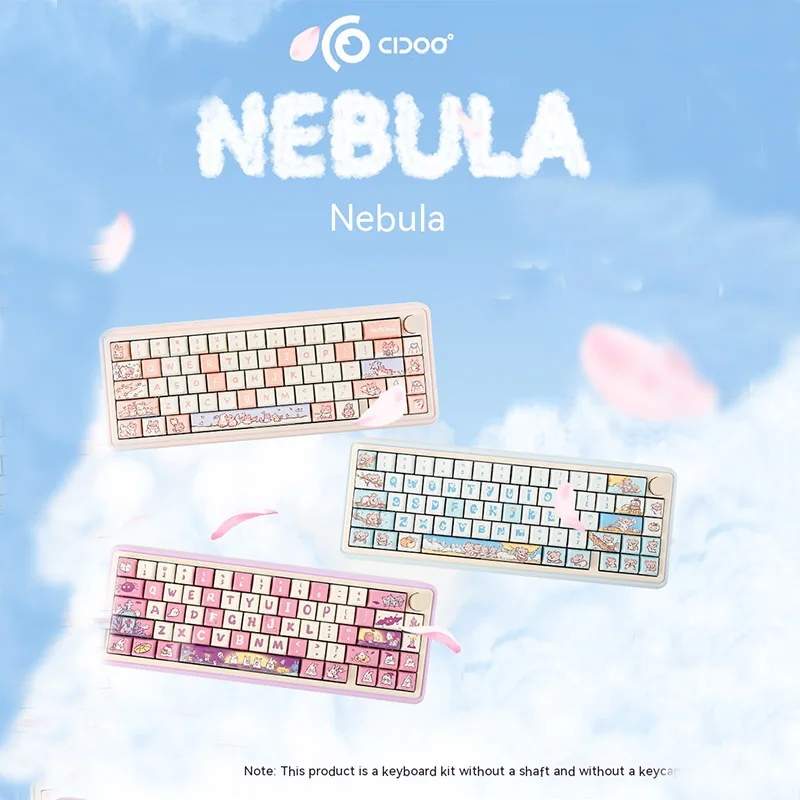 

Cidoo Nebula Mechanical Keyboard Kit 2.4g/type-c/bt Tri Mode Customization 65 With Rgb Computer Accessories Keyboard Girls Gifts