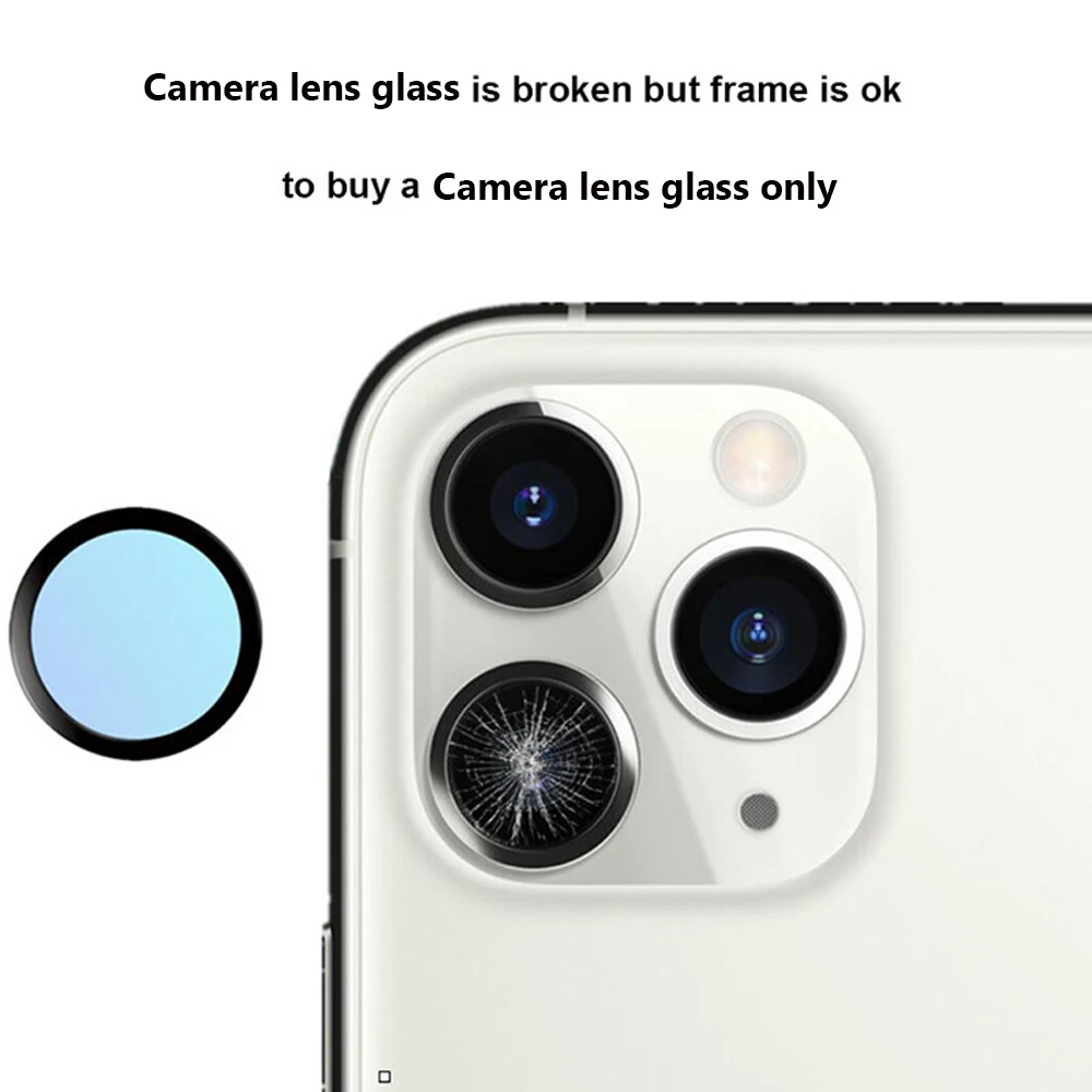 Back Rear Camera Lens Glass Replacement For iPhone 11 12 13 14 15 16 17 Pro Max - Camera Repair Kit with 3M Adhesive & Toolkit view 2
