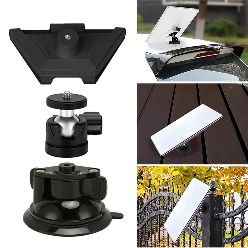 A25F-Replacement Fittings Mounting Bracket Set For Starlink For Mini Smooth RV Boat Rotatable Mounting Bracket Suction Cup 1Set