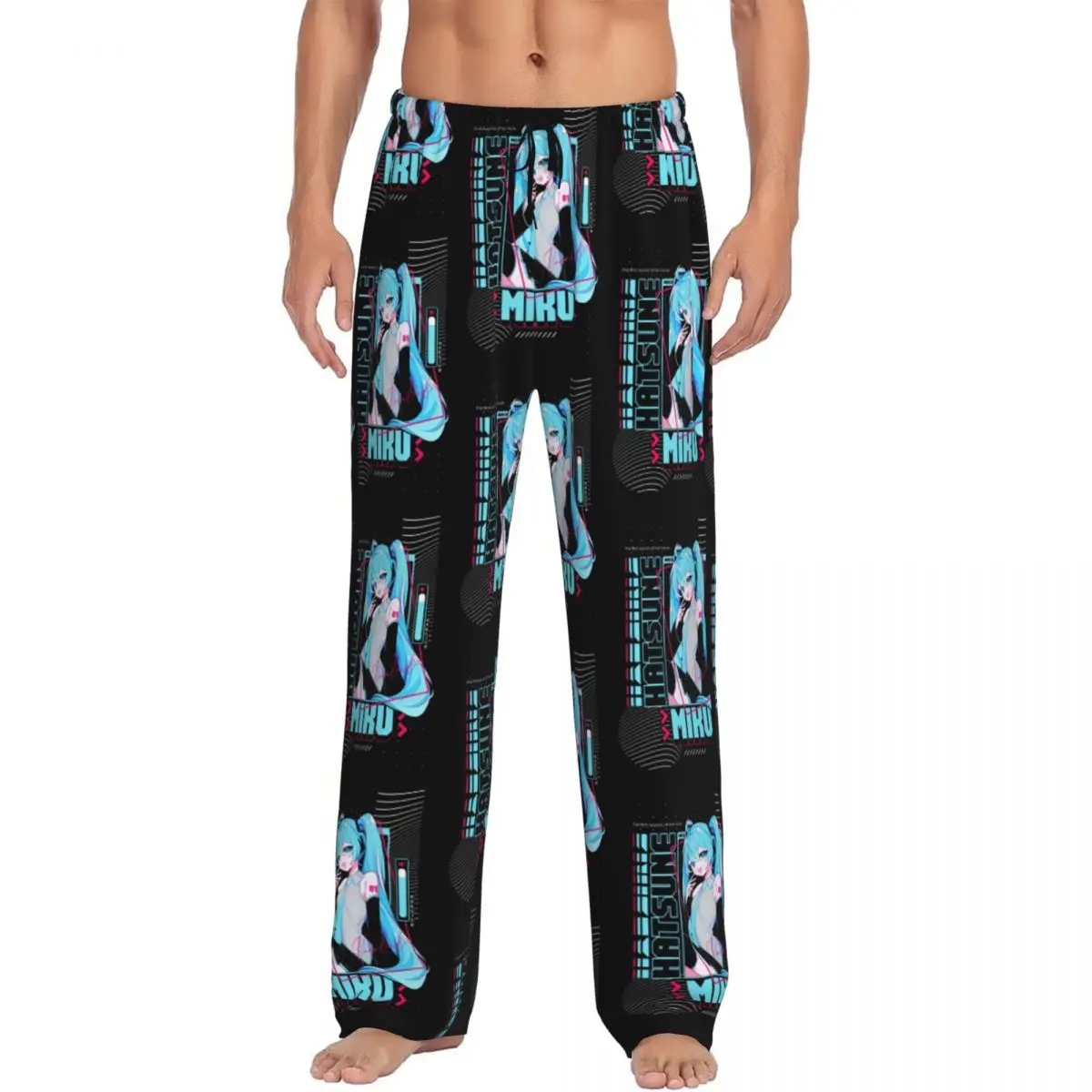 カスタムプリント-h-hatsunes-パジャマパンツ-メンズ-ミュージックガール-ボーカロイド-ヴィンテージプリント-スリープウェア-ボトムス-ポケット付き