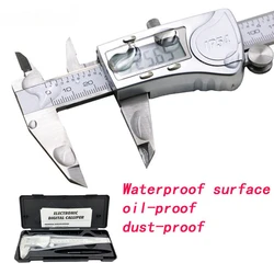 Calibratore impermeabile paquimetro digitale IP54 pinza digitale Pachometer in acciaio inossidabile strumenti di misurazione misuratore di profondità di spessore