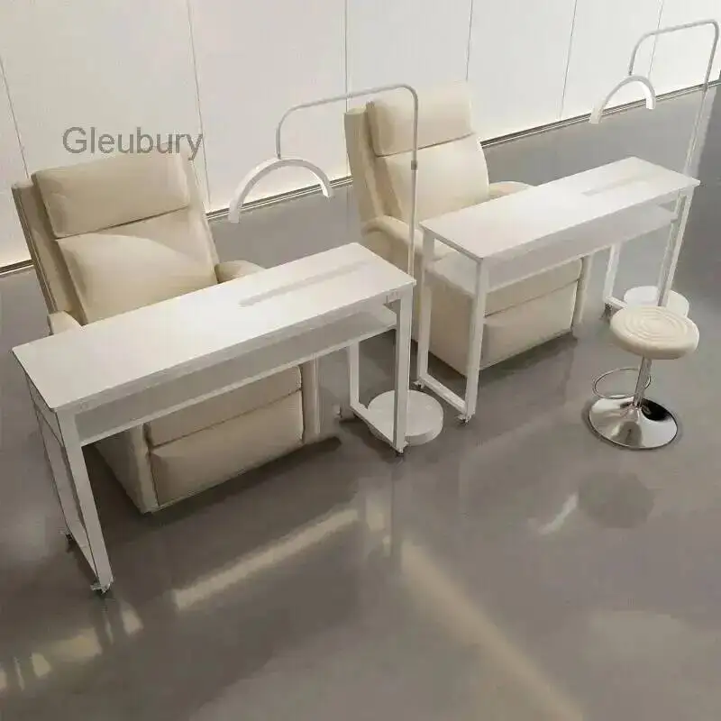 New Table Multifunctional Nail Folding Movable Table With Wheels Lightweight Table Pliante Portable Salon Furniture