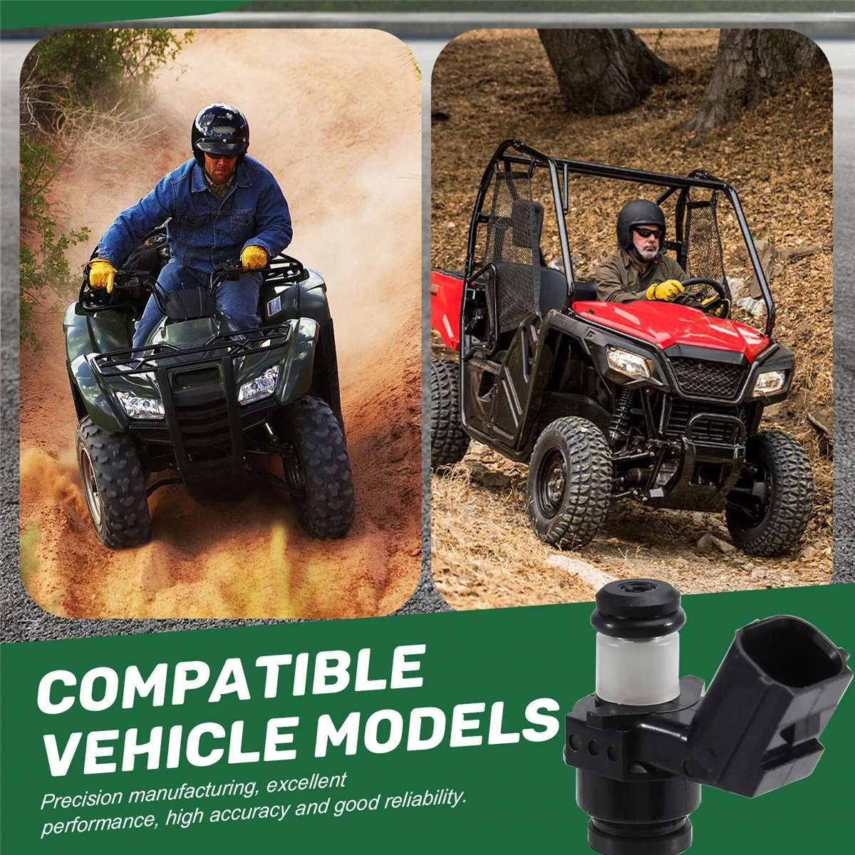 

# Автомобильные детали и аксессуары 32F, топливная форсунка 16450-HR3-A42 для Honda Rancher 420 TRX420 Pioneer 500, черный