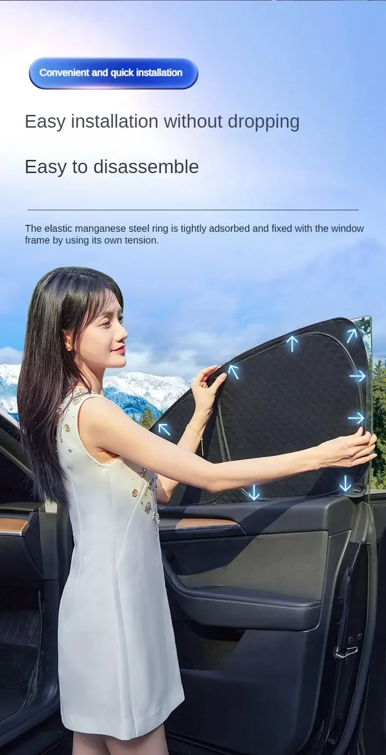 für Tesla Modell 3 Y S X 2025-2020 2026, Upgrade, Sichtschutz, Seitenfenster, Sonnenschutz, vorne und hinten, Windschutzscheibe, Blindschattierung, Outdoor, Camping – Detail 13