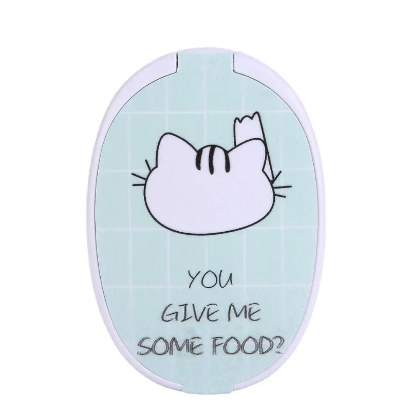 Ensemble de petits peignes à miroir, miroir de maquillage pliable Portable avec peigne, cadeau pour fille, outil de maquillage, miroir de vanité, dessin animé de voyage mignon