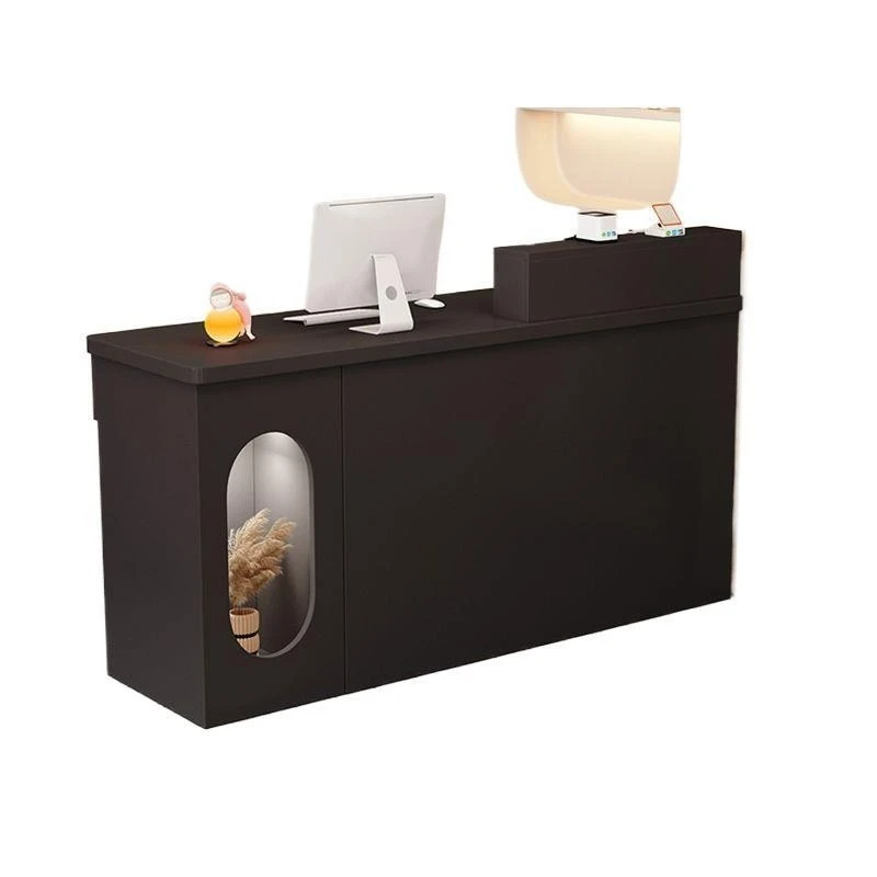 New small, simple front desk reception table Nakajima desk drawer design front desk cabinet