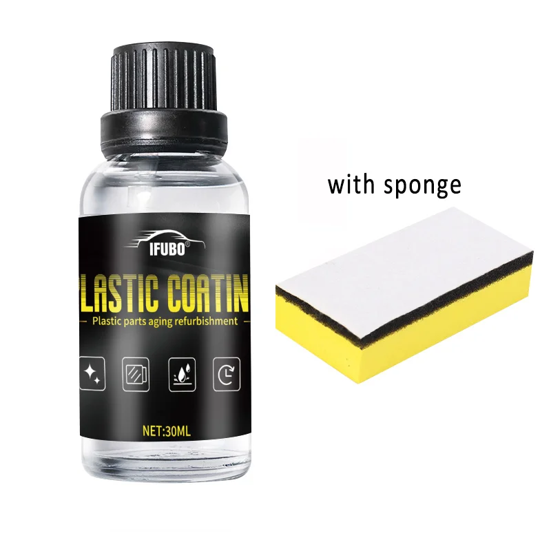 [Fast Arrival] Crystal Clear Car Plastic Restoration Kit - Enhance Black Gloss, Interior Dust Protection & Maintenance