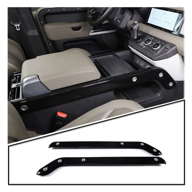 For Land Rover Defender Central Control Side Trim Strips New 20-23 90 110 Interior Modification Accessories