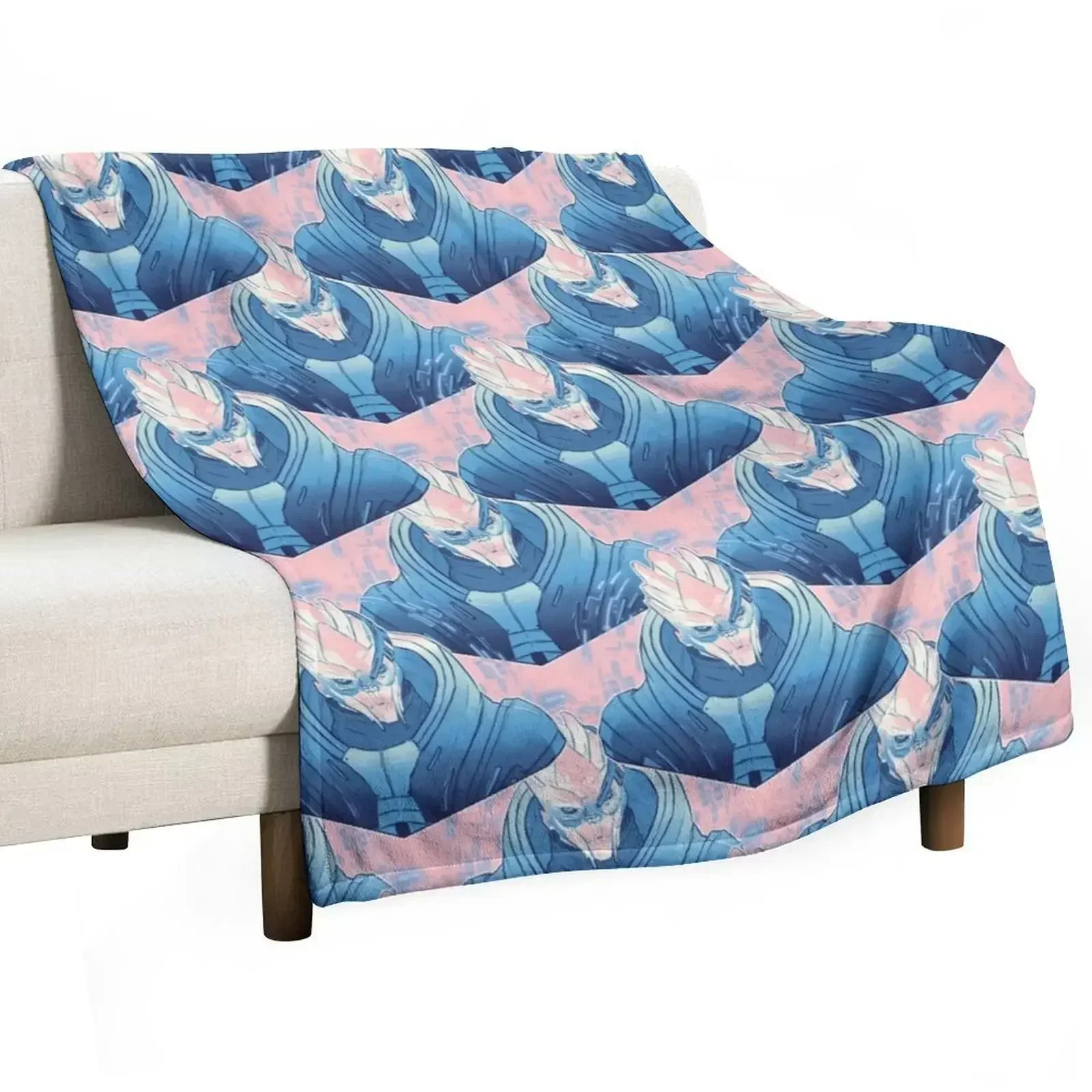 Garrus Vakarian Throw Blanket Thin Beautifuls Decorative Sofa Blankets For Sofas Comforter Personalized Gift Blankets
