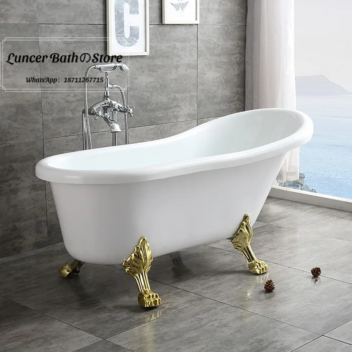 European-style imperial-style bathtub - acrylic standalone color-protected classic bathtub