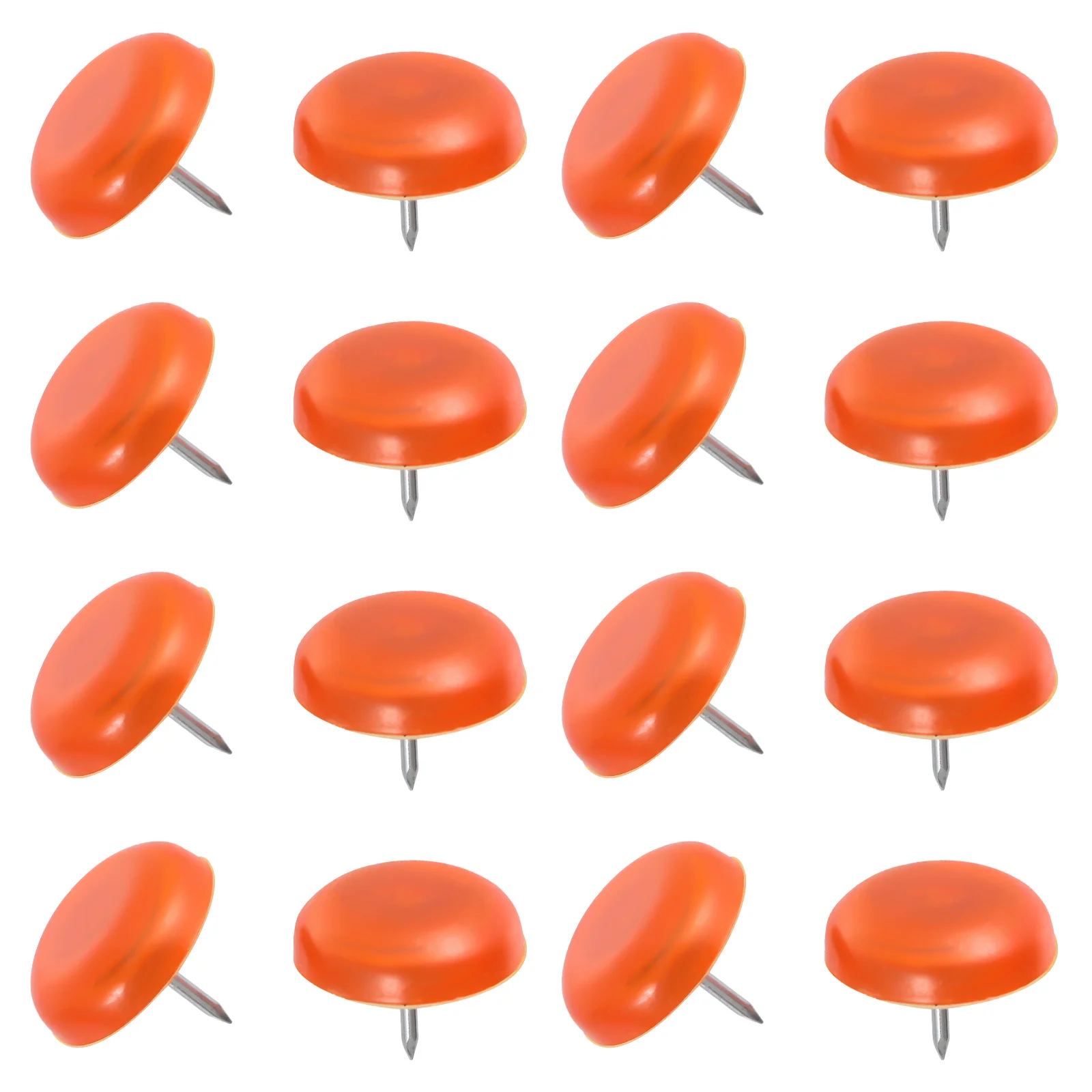 

50Pcs Furniture Tacks Round PVC Head Nail-on Sliders for Table Chair Feet Protection Furniture Leg Bottom Floor Protector