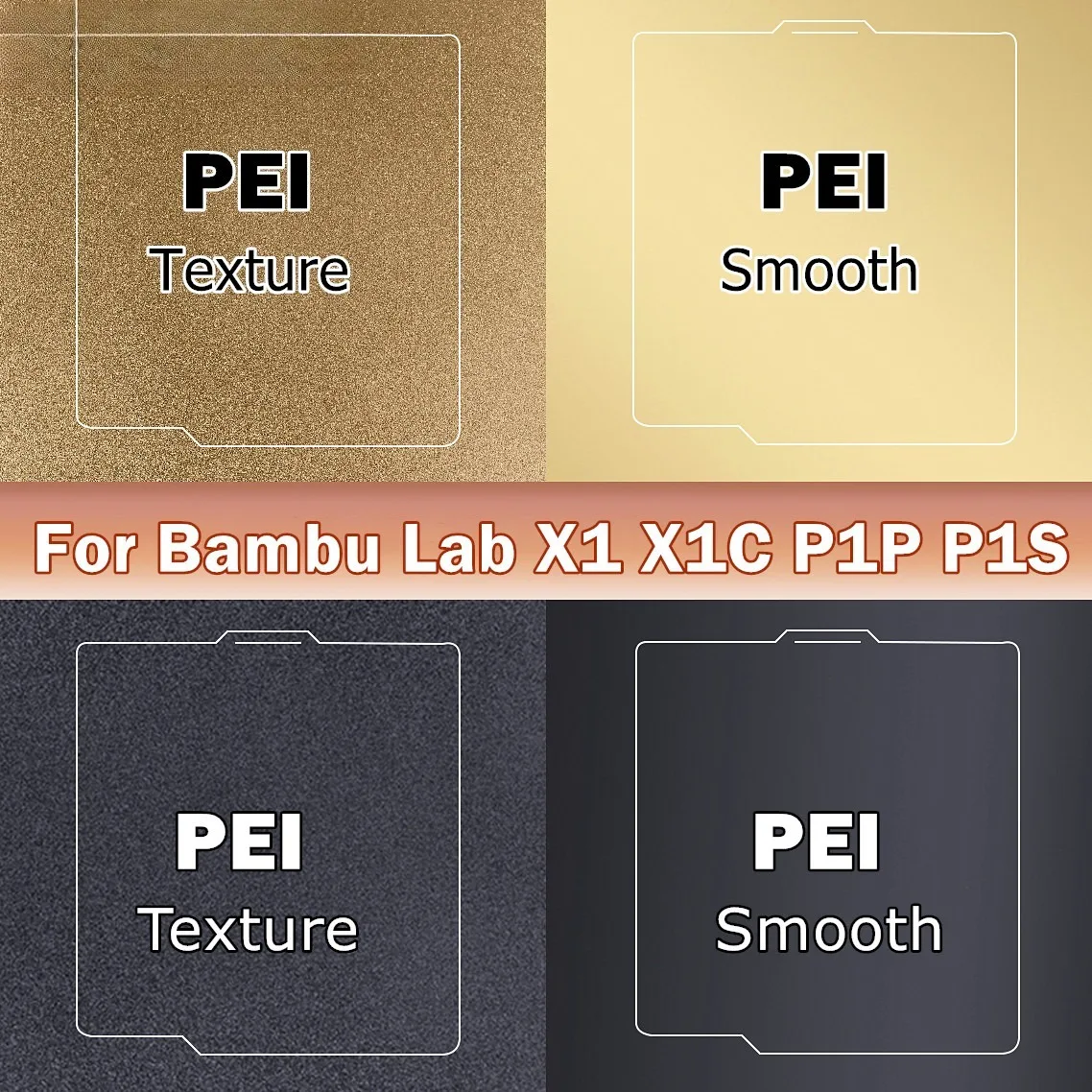 

Пластина для 3D-принтера Bambu Lab A1/X1C/P1S, 257x257 мм, из пружинной стали PEO/PEY/PEI, двусторонняя, для подогреваемой платформы, запчасти для 3D-принтеров