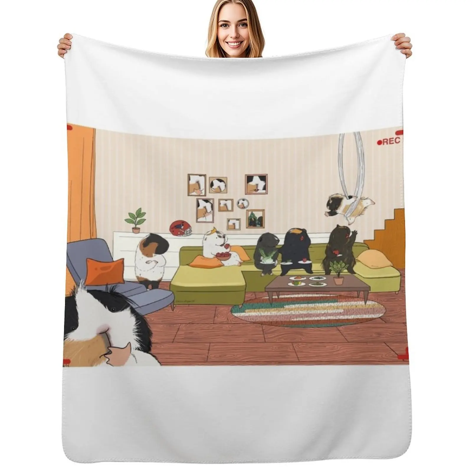 

Gronk's house Throw Blanket Flannel Fleece Soft Warm Throw Blanket