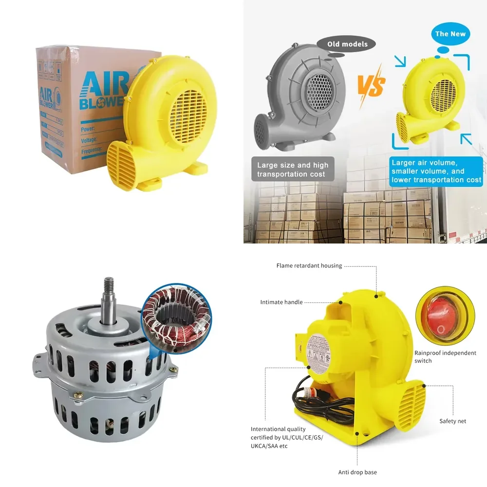 

Songhai 380W 220V 60Hz Medium OEM Customizable AC Motor Electric Blower Latest Model Better Performance Inflatable Blower