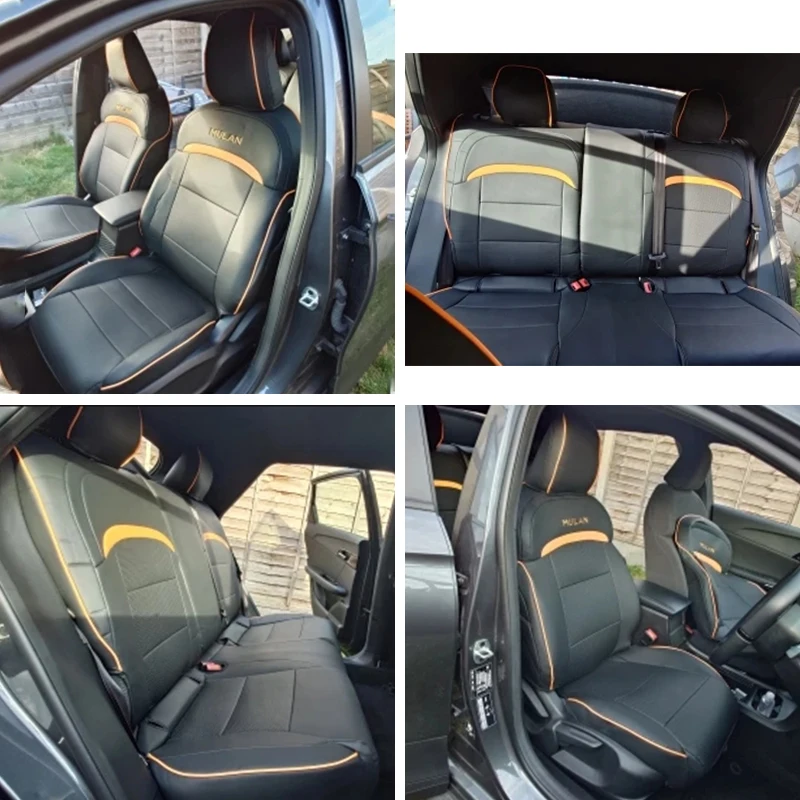 

For MG 4 MG4 EV MULAN Car Seat Cover Leather Specific Customize Full Covered with Front and Rear 5 Seaters Full Set