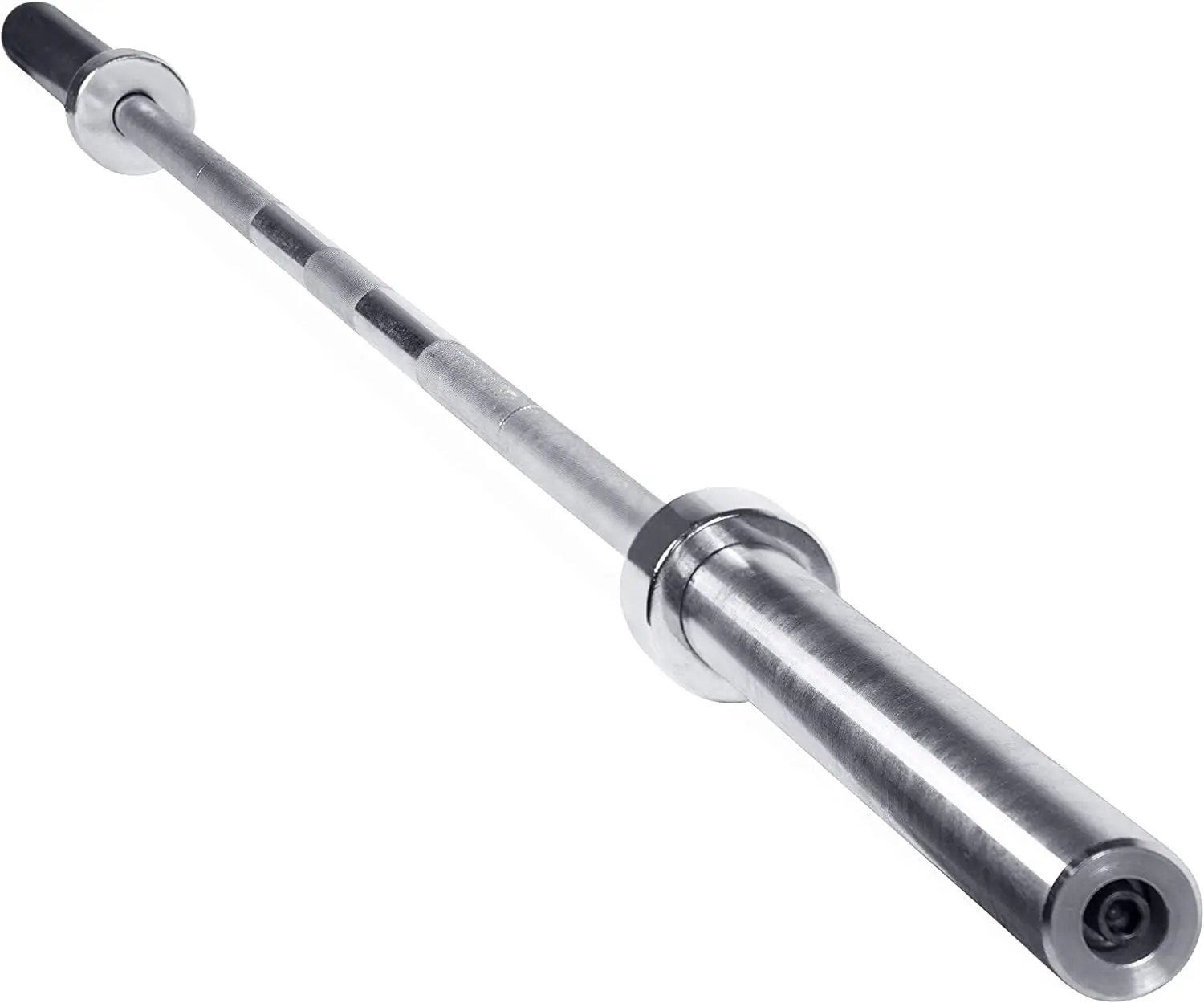 Barbell 7 ft Bar 44 lb, 28mm Grip Diameter, Chrome - New Version (OBIS-85C)