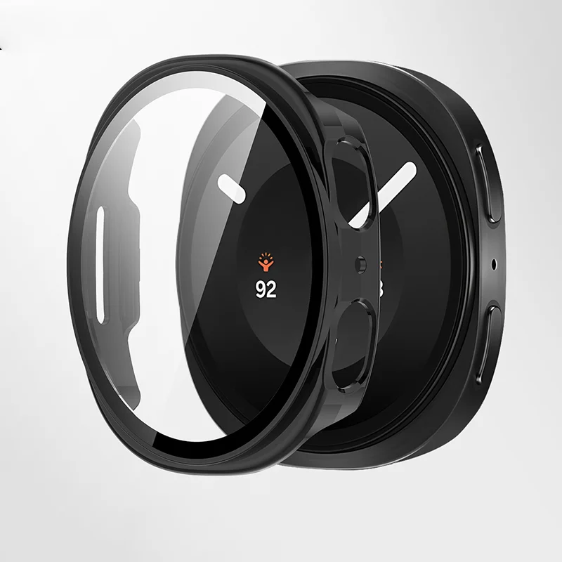 Screen Protector For Samsung Galaxy watch 8 9 40mm 44mm Case Accessories Tempered Glass PC Bumper Cover Galaxy watch9 Protective