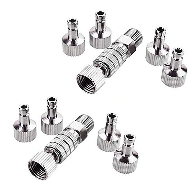 

Airbrush Quick Disconnect Coupler Release Fitting Adapter With 10 Male Fitting, 1/8 INCH M-F