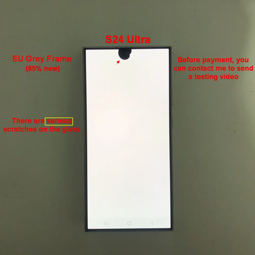 6.8' Super AMOLED For Samsung Galaxy S24 Ultra 5G S928B S928U S928E LCD Display Touch Screen Digitizer With Defects Screen image 3