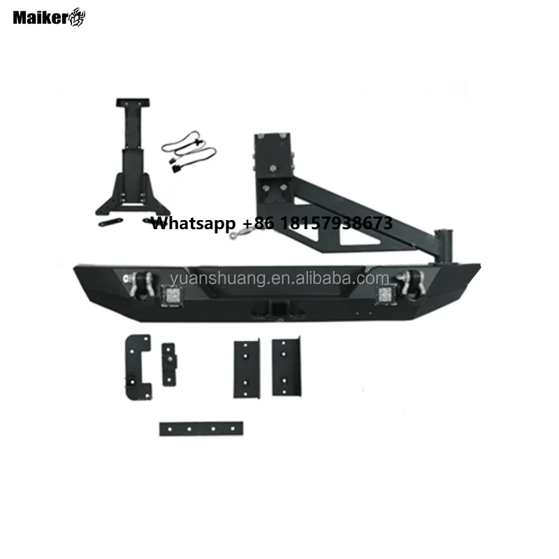 

Rear Bumper With Spare Tire Carrier for Jeep Wrangler JK 07-17 4x4 Accessory Maiker Manufacturer