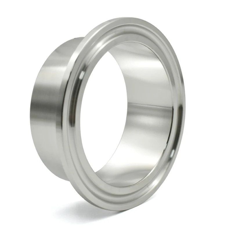 12.7-108mm 0.5 0.75 1 2 3 4 SS304 Stainless Steel Sanitary Clamp Joint Quick Connect Flange Chuck End Welded Pipe Fitting