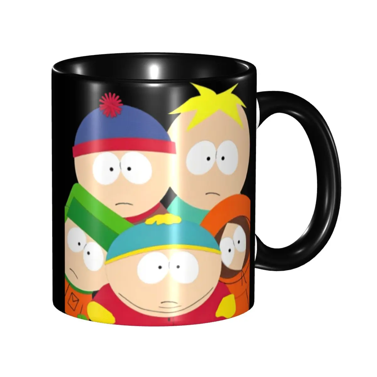 Taza de café divertida de Souths Parked Kenny McCormick y Cartman, taza de oficina