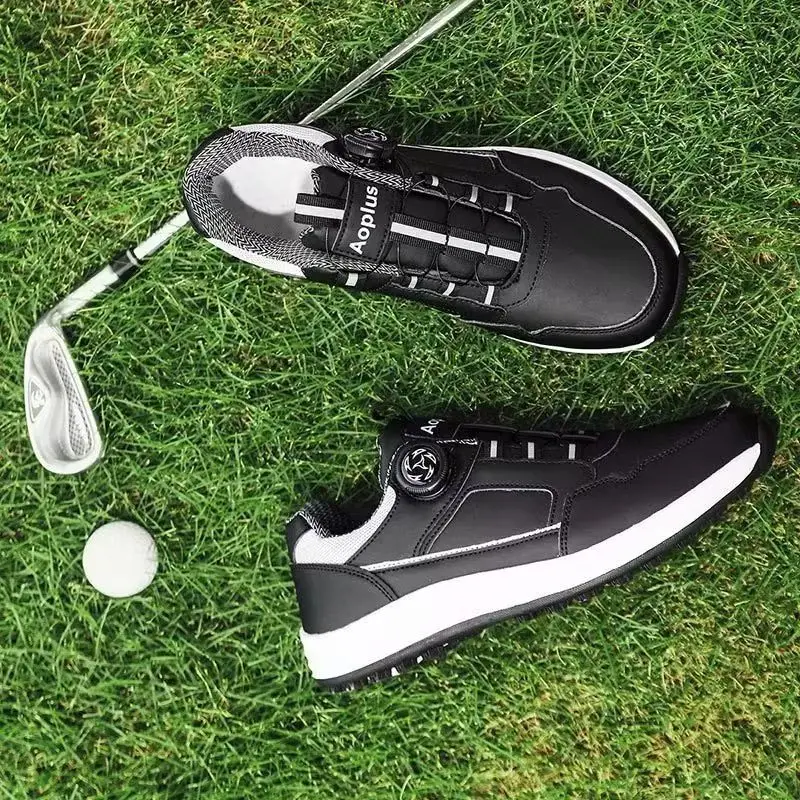 

Professional Golf Shoes For Men Comfortable Golf Training Shoes Quick Lacing Gym Shoe Hard-Wearing Walking Shoes For Men
