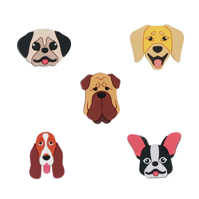 Dijes de zapatos de PVC para perro, accesorios de zapatos, decoración de zapatos, hebillas de zapatos de animales para zuecos, sandalias, regalos de