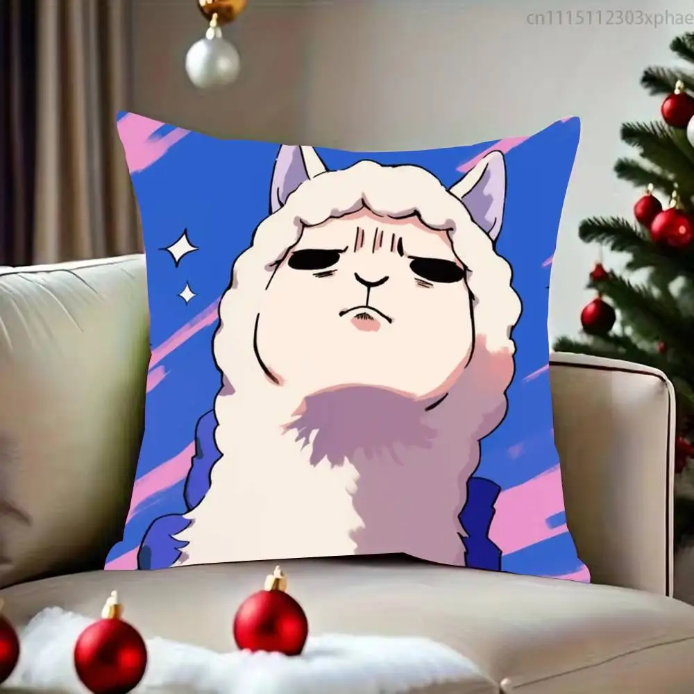Cute Ai Artwork Animals Pillow Case For Living Room Bedroom Hotel Pattern Printed Cushion Cover Decorations and Protector