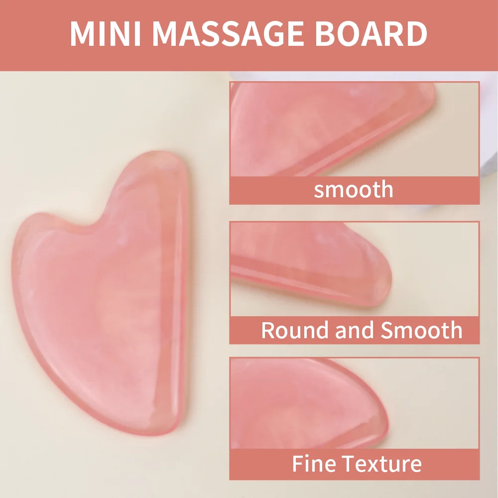Mini resin massage board - portable facial massage and skincare tool, suitable for facial, neck and eye SPA treatments