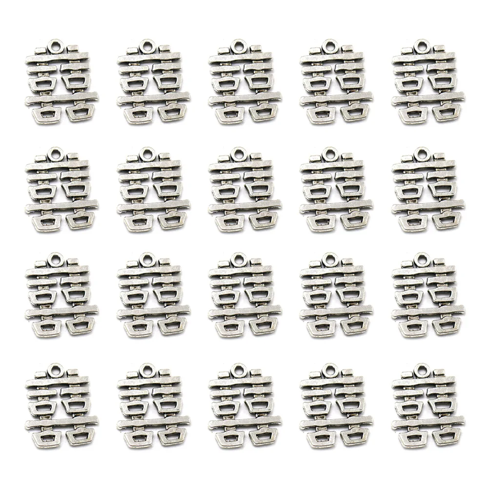 

20pcs Alloy Charms DIY Jewelry Making Silver Simple Necklace Diy Pendant Charms Bracelet Earrings Accessories
